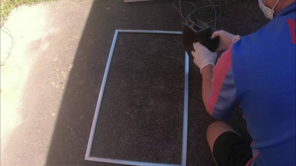 HOW TO REPLACE THE DUCTED AIR CONDITIONER FILTER remove old filter material