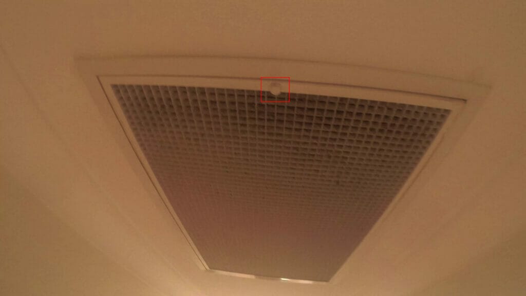 HOW TO REPLACE THE DUCTED AIR CONDITIONER FILTER screw frame