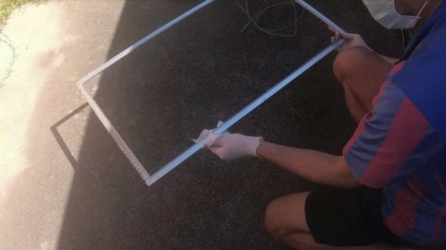 HOW TO REPLACE THE DUCTED AIR CONDITIONER FILTER wipe frame