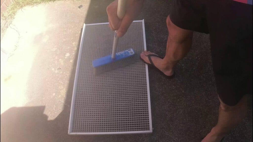 HOW TO REPLACE THE DUCTED AIR CONDITIONER FILTER wipe or wash filter panel