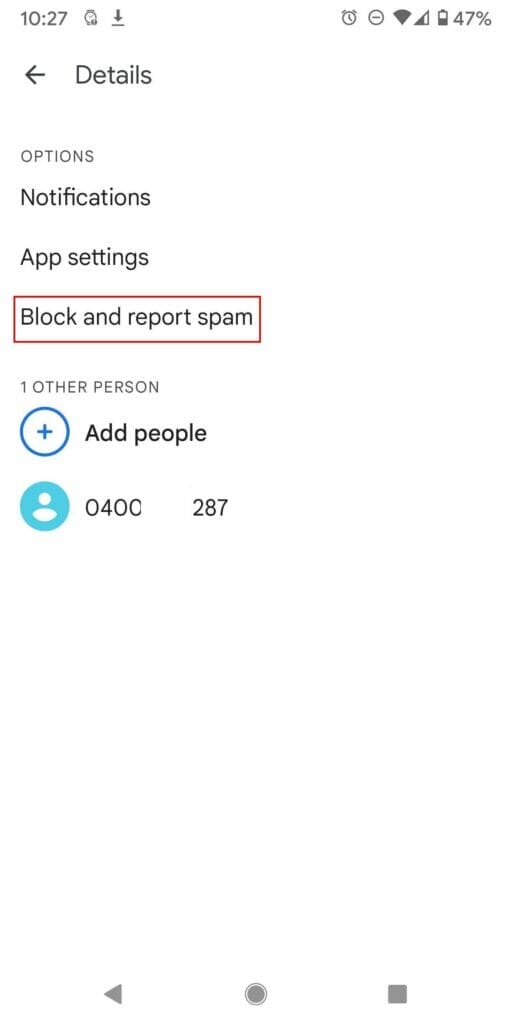 RAPID ANTIGEN TEST SMS SCAM block report spam