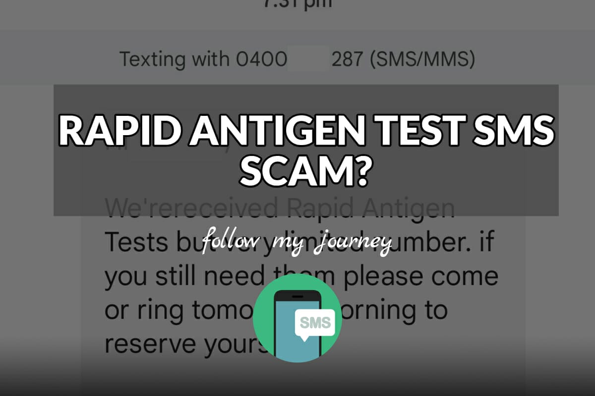 RAPID ANTIGEN TEST SMS SCAM header image
