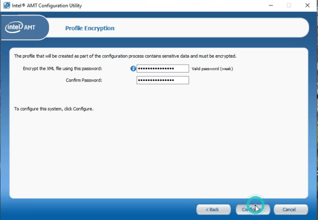 USING THE INTEL SETUP AND CONFIGURATION SOFTWARE FOR INTEL AMT ACUWizardInstaller configure