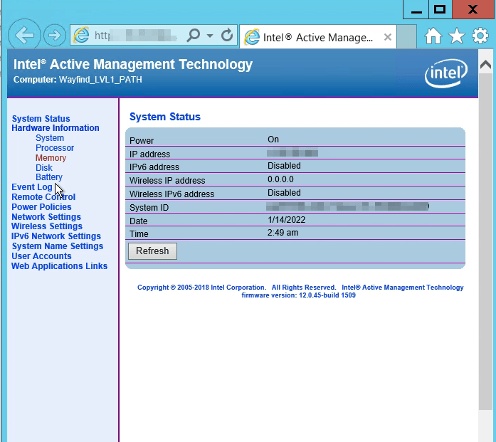 USING THE INTEL SETUP AND CONFIGURATION SOFTWARE FOR INTEL AMT Intel ATM dashboard
