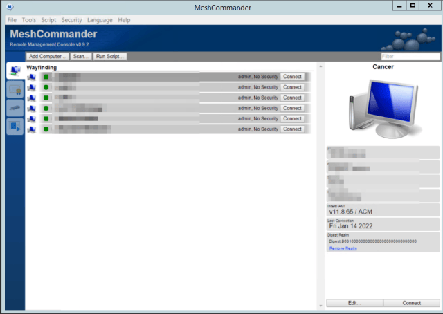 USING THE INTEL SETUP AND CONFIGURATION SOFTWARE FOR INTEL AMT meshcommander