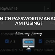 WHICH PASSWORD MANAGER AM I USING header