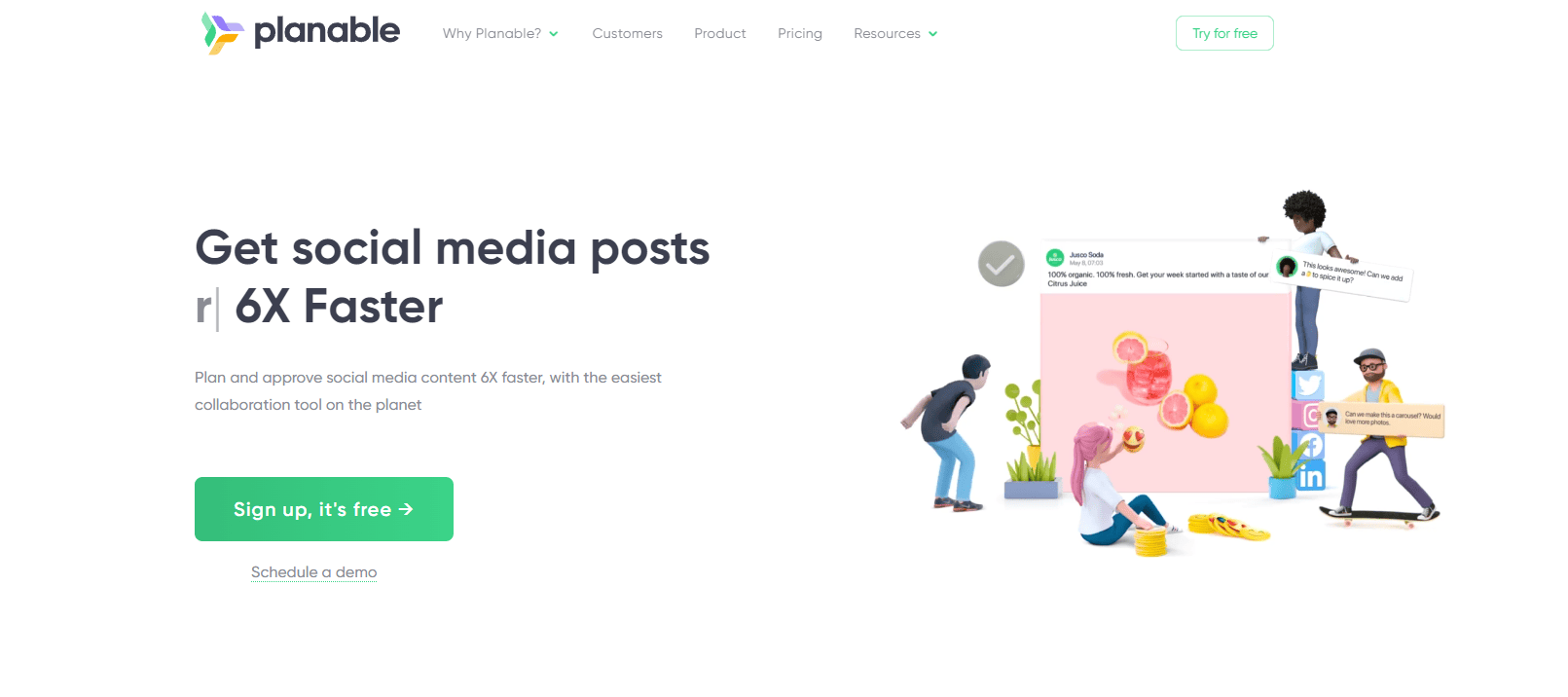 Tools Planable Social Media Website