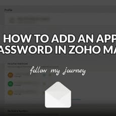 HOW TO ADD AN APP PASSWORD IN ZOHO MAIL header