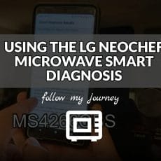 USING THE LG NEOCHEF MICROWAVE SMART DIAGNOSIS header