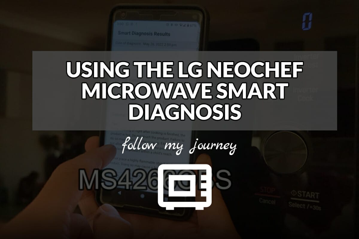 USING THE LG NEOCHEF MICROWAVE SMART DIAGNOSIS header