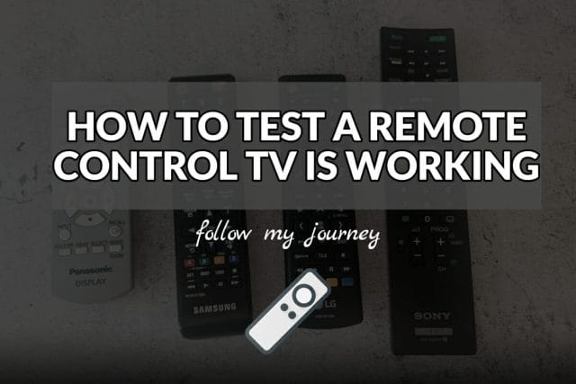 how to test remote control tv is working header