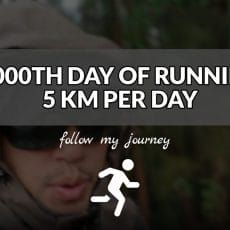 1000TH DAY OF RUNNING 5 KM PER DAY header image