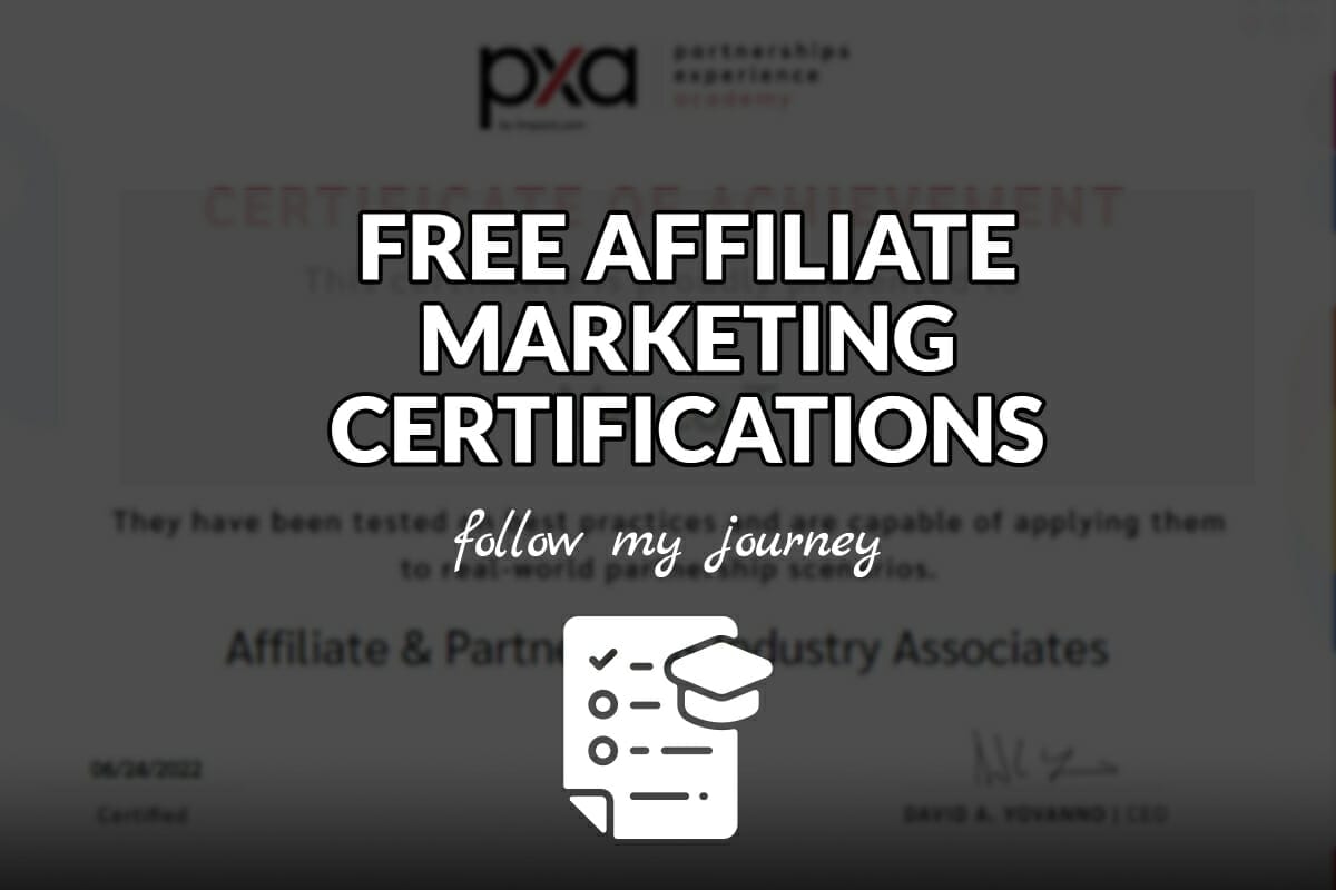 FREE AFFILIATE MARKETING CERTIFICATIONS header