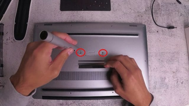 HOW TO OPEN THE DELL XPS BACK COVER Phillips screws