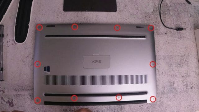 HOW TO OPEN THE DELL XPS BACK COVER T5 screws