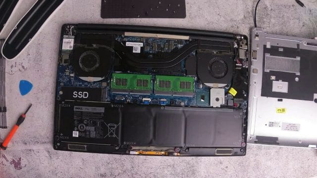 HOW TO OPEN THE DELL XPS BACK COVER opened