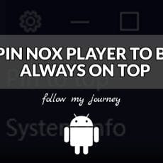 PIN NOX PLAYER TO BE ALWAYS ON TOP header