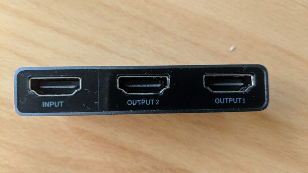 Baseus Matrix HDMI switcher back ports