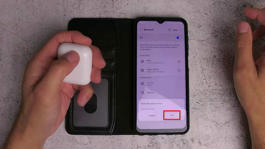 HOW TO QUICKLY CONNECT AIRPODS TO SAMSUNG A23 pair