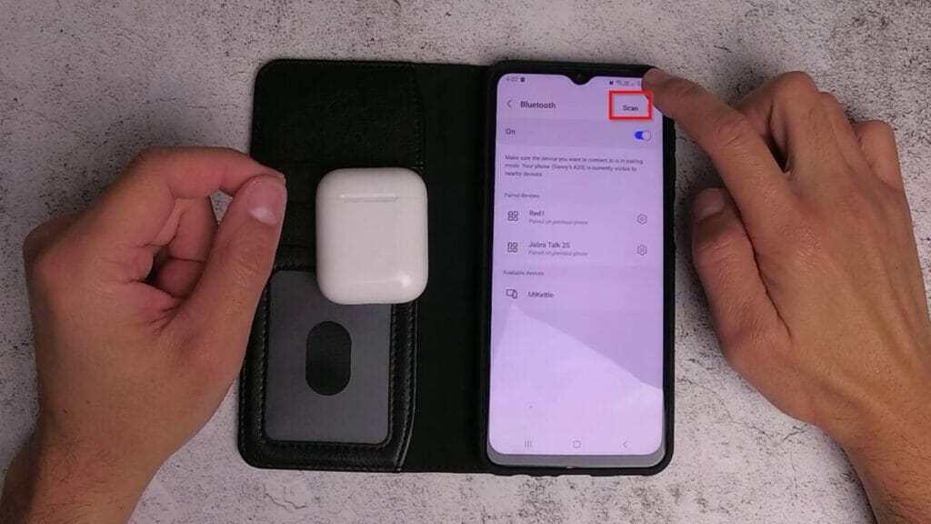 HOW TO QUICKLY CONNECT AIRPODS TO SAMSUNG A23 scan