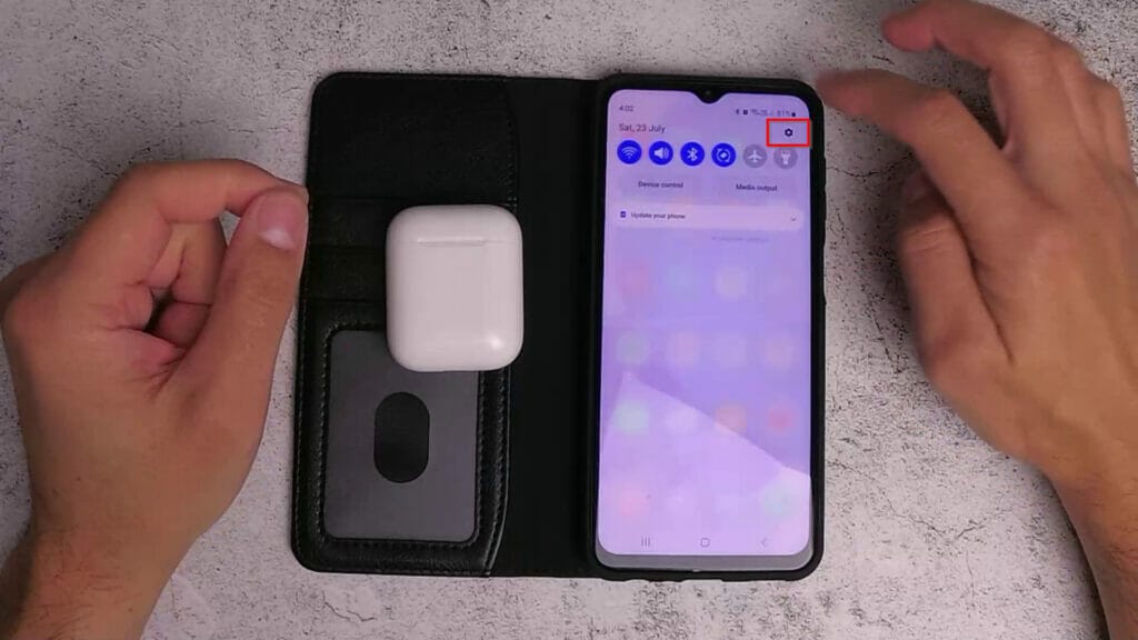 HOW TO QUICKLY CONNECT AIRPODS TO SAMSUNG A23 setting
