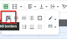How to remove gridlines in Google Sheets all borders