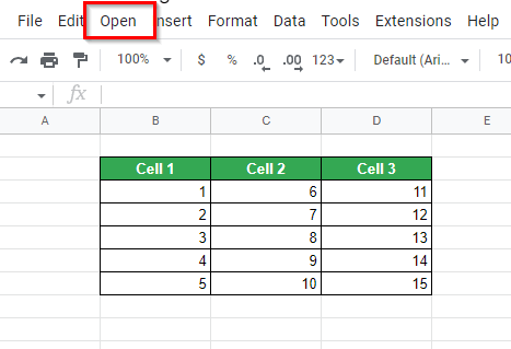 How to remove gridlines in Google Sheets view or open
