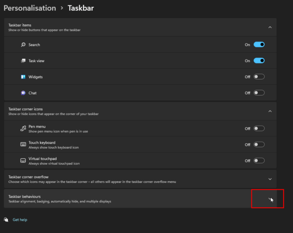 HOW TO CHANGE THE WINDOWS 11 TASKBAR ICONS LOCATION