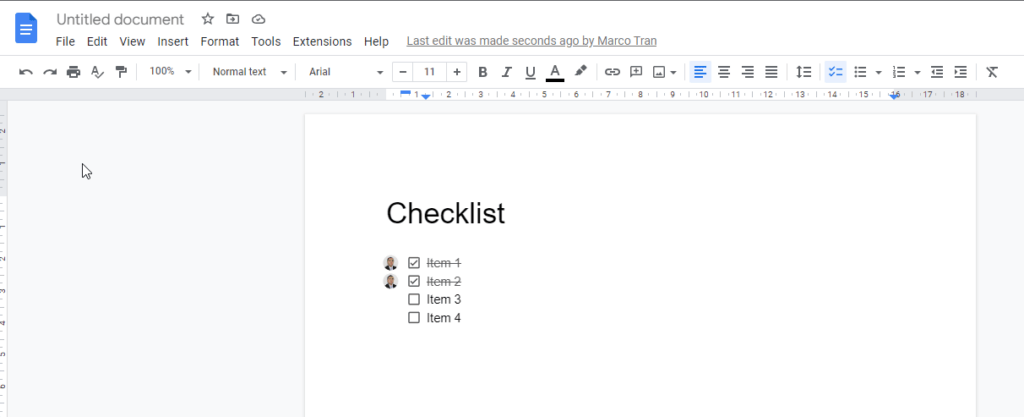 HOW TO CREATE A GOOGLE TASK FROM A GOOGLE DOC CHECKLIST completed tasks in checklist