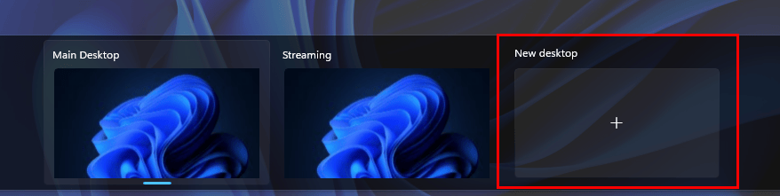 USING THE VIRTUAL DESKTOP FEATURE IN WINDOWS 11 virtual desktop new desktop