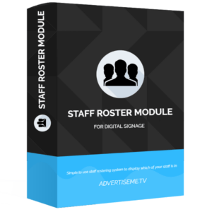 Advertise Me Digital Signage Staff Roster Module