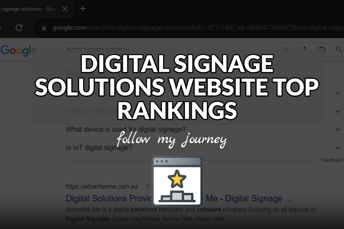 DIGITAL SIGNAGE SOLUTIONS WEBSITE TOP RANKINGS header