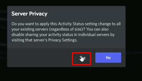 HOW TO DISABLE OR HIDE THE GAME ACTIVITY STATUS ON DISCORD server privacy