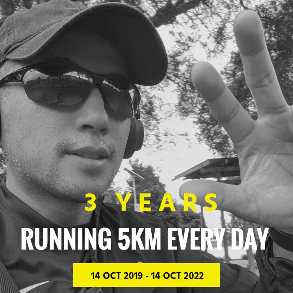 Running 5KM everyday 3 Year