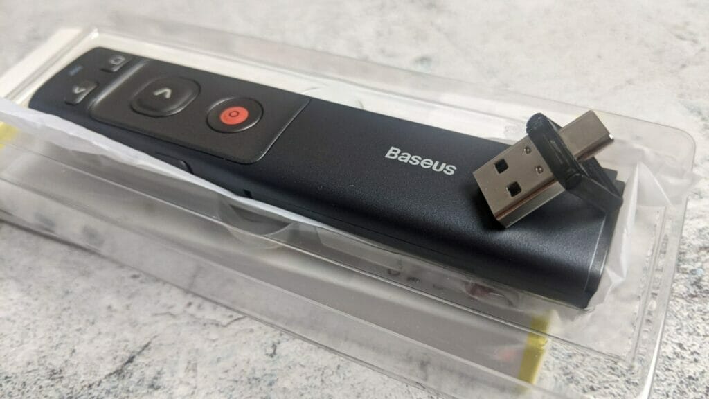 BASEUS WIRELESS PRESENTER TESTED ON WINDOWS MACOS ANDROID CHROMEBOOK USB adaptor 1