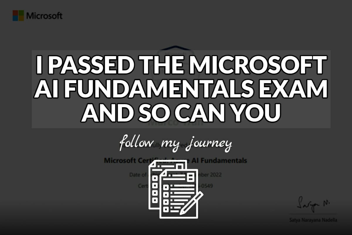 I PASSED THE MICROSOFT AI FUNDAMENTALS EXAM AND SO CAN YOU header
