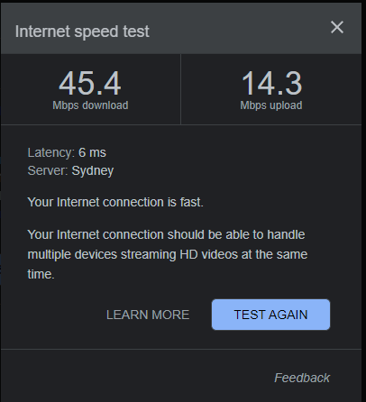 TRY THIS IF YOUR HAVING WIRELESS ISSUES Run Speed Test google result