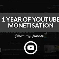 1 YEAR OF YOUTUBE MONETISATION header