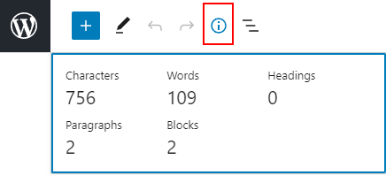 HOW TO CHECK THE NUMBER OF WORDS IN WORDPRESS new editor