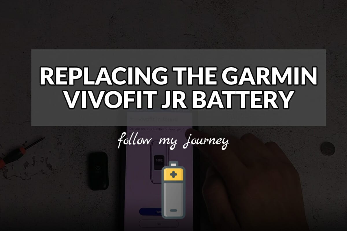 REPLACING THE GARMIN VIVOFIT JR BATTERY header