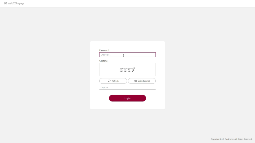 LG WEBOS DASHBOARD DEFAULT PASSWORDS dashboard