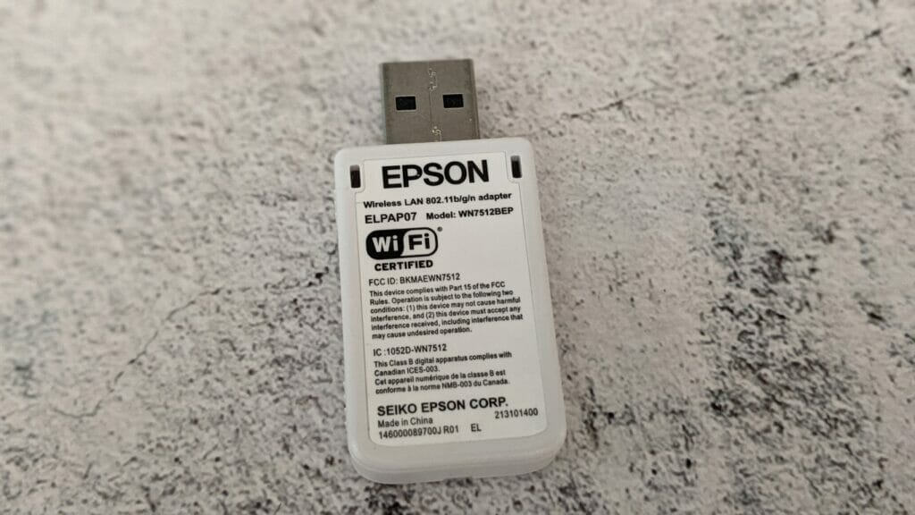 EPSON Wireless LAN 802.11bng adapter ELPAP07