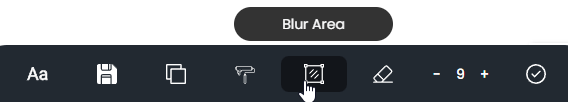 BlurWeb App Blur Area