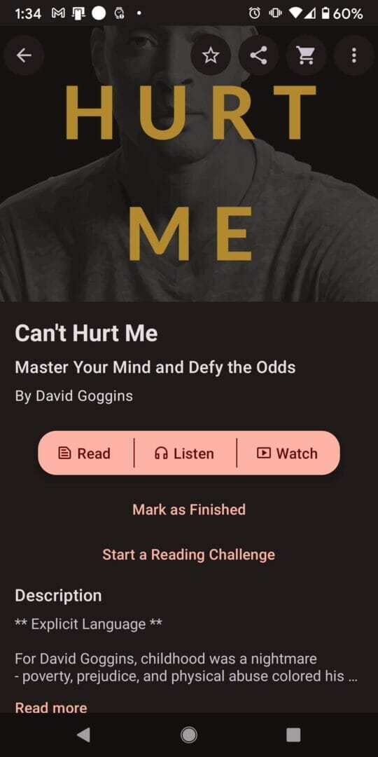 StoryShots Book Summaries Android App screenshots Book Cant Hurt Me