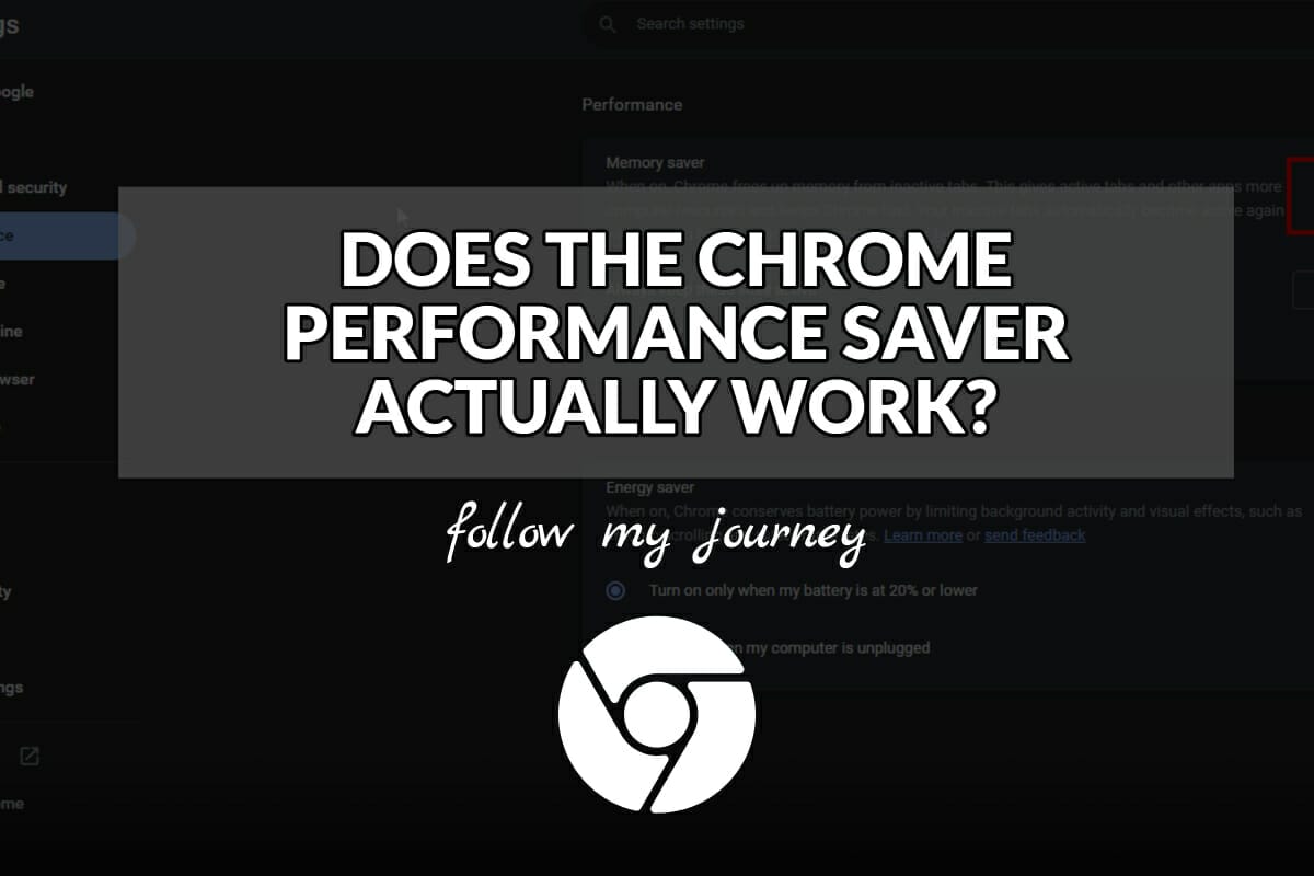 DOES THE CHROME PERFORMANCE SAVER ACTUALLY WORK header
