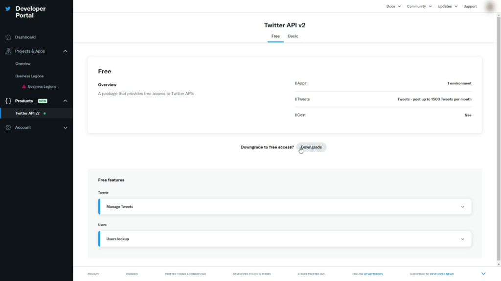 SHOULD SOCIAL MEDIA COMPANIES CHARGE TO ACCESS THEIR API Downgrade