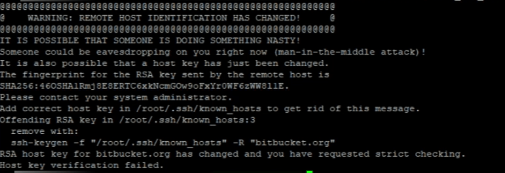 HOW TO FIX ATLASSIAN BITBUCKET SSH HOST KEYS warning message