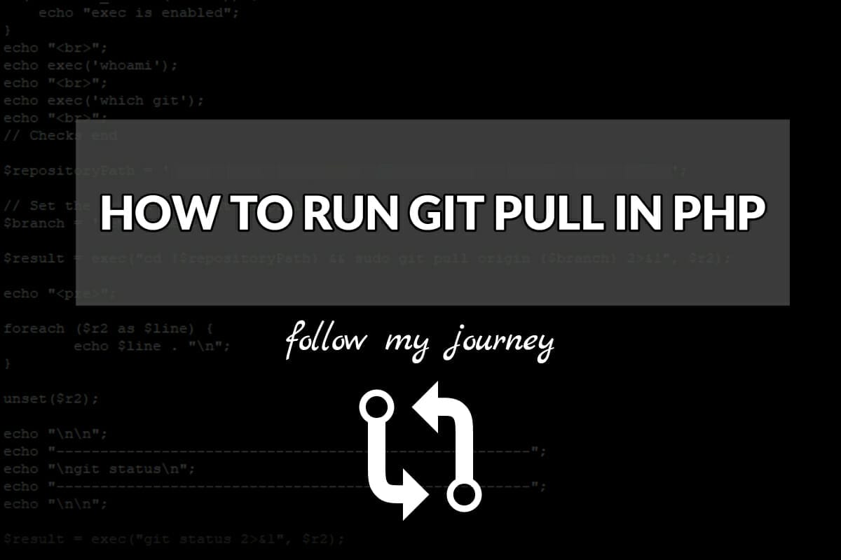 The Simple Entrepreneur HOW TO RUN GIT PULL IN PHP