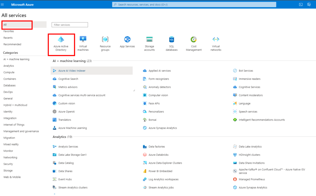 BUILDING AN MVP USING MICROSOFT DEVELOPER API Microsoft Azure Portal Active Directory