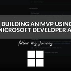BUILDING AN MVP USING MICROSOFT DEVELOPER API header
